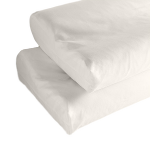 Premium Collection 100% Soft Cotton Contour Neck Memory Foam Pillowcase w/ Envelope Style Closure - Small/Medium, 16x23” | White